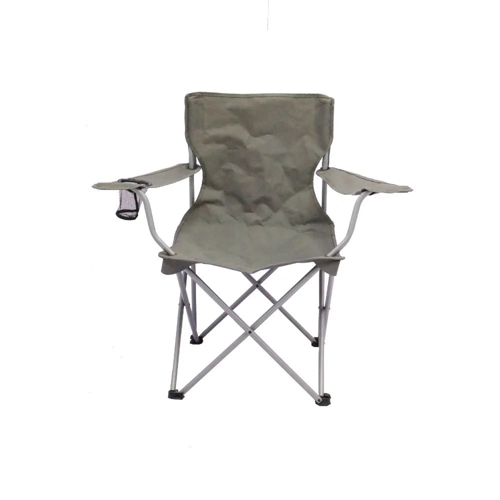Classic Adult Folding Camp Chairs with Mesh Cup Holder, Set of 4
